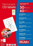 Decadry Adhesive A4 Labels - CD Labels Box of 100