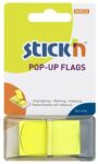 Stick "N" Index Pop Up Flags Yellow (24Pk)