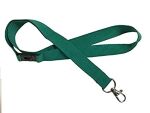 Green Lanyard Fabric Woven with Safety Catch 20mm