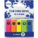 Centrum Film Index Notes, 5 Colours, 25 Sheets. (Pack 12)