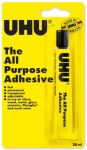 UHU All Purpose Adhesive Glue in Tube 20ml. Carded