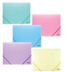 Centrum Elasticated Document Folder A4 in Pastel Colours
