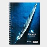 Lismore Ruled Wide Feint & Margin Spiral Bound perforated. 200 Page. Pkt 5
