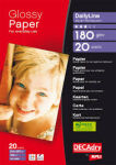 Decadry Glossy Photo Paper 180gsm - Pkt 20
