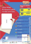 Decadry Retail Pack Labels 30 Sheets 1 per Sheet
