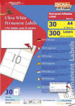 Decadry Retail Pack Labels 30 Sheets 10 per Sheet
