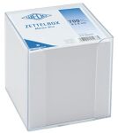 Heyda Memo Box 700 Sheets, Transparent Plastic Box, 70gsm Paper, 9.5x9.5x9.5cm