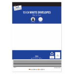 Tallon Envelopes White C4 Size Pack of 15 Envelopes. (CDU 20 Packs)