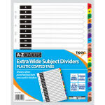 Tiger Dividers A4 A-Z, PVC, Extra Wide (Pack 10)