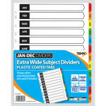 Tiger Dividers A4 Jan - Dec, Extra Wide, (Pack 10)