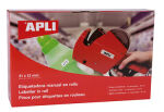 Apli Pricing Gun, Double Line, 10 Digit, The pack contains: - 1 Price labeller - 2 Ink cartridges - 1 Roll of labels