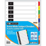 Tiger Dividers A4 1-10, Extra Wide (Pack 10)