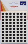 ZIP Hang Pack Labels Circular 8mm - Black (Outer 20)