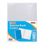 Tiger A4 Pack 3 Exercise Book Cover Clear