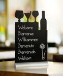 Securit Silhouette Cocktail Table Chalk Board