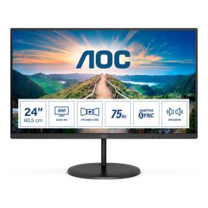 Desktop Monitor - Q24V4EA - 24in -2560x1440 (QHD) - IPS 4ms