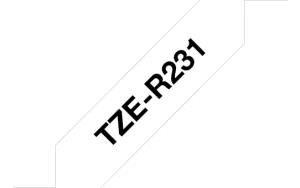 Tape Tze-r231 12mm Ribbon Black On White