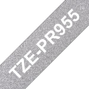 Tape Tze-pr955 24mm Ribbon Silver-white