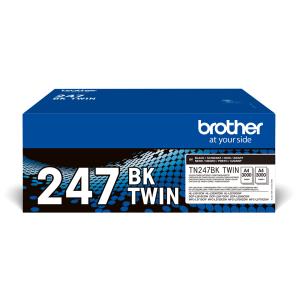 Toner Cartridge - Tn247bk - 2 X 3000 Pages - Black - Twin Pack
