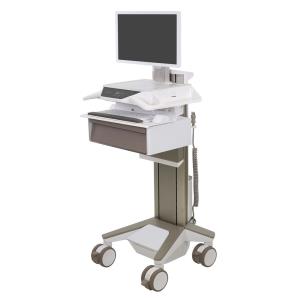 Ergotron CareFit Pro - Cart - Electric Lift - for LCD display / PC equipment - LiFe powered, 1 tall