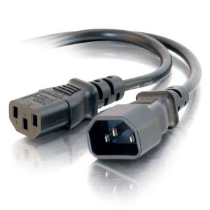 16awg 250 Volt Computer Power Extension Cord (c13-c14) 1m