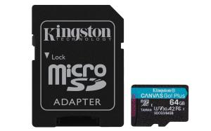 Micro Sdxc Card - Canvas Go Plus  - 64GB - Cl10 - Uhs-l U3 With Sd Adapter