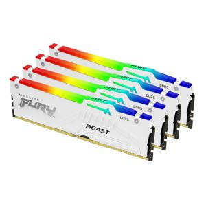 128GB Ddr5 5200mt/s Cl40 DIMM (kit Of 4) Beast White RGB Xmp