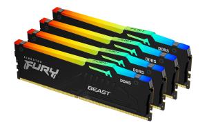 128GB Ddr5 5600mt/s Cl40 DIMM (kit Of 4) Fury Beast RGB Xmp