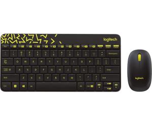 MK240 Nano Mouse & Keyboard Combo Qwerty Turkish Black/Yellow