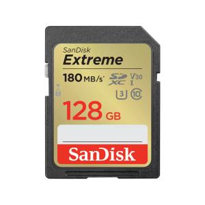 Extreme 128GB SDHC Memory Card 180MB/s 90MB/s UHS-I Class 10 U3 V30