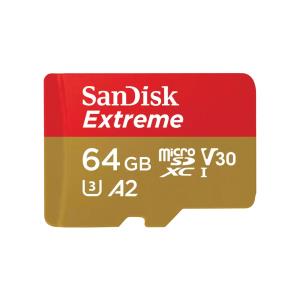 Extreme Micro SDXC 64GB+SD Adapter 170MB/s 80MB/s A2 C10 V30 UHS-I U3