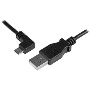 Left Angle Micro USB Charge & Sync Cable - 24 Awg 0.5m
