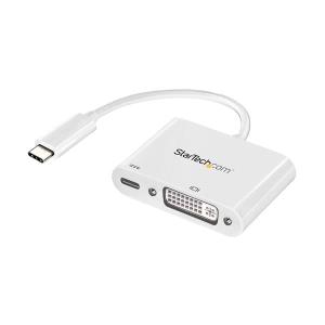USB C To DVI Adapter With Power Delivery - USB-c Adapter White