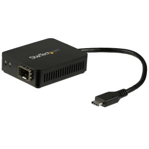 USB C To Fiber Optic Converter USB 3.0 Network Adapter Open Sfp In