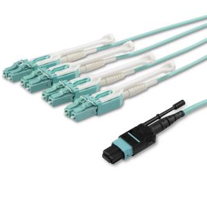 Mpo/ Mtp To Lc Breakout Cable - Plenum-rated - Om3, 40GB - Push/pull-tab - 2m