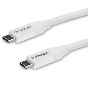 USB-c To USB-c Cable W/ 5a Pd - M/m USB 2.0 - USB-if Certified - 4m White