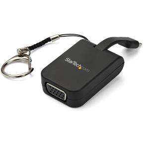 Portable USB C To Vga Adapter Quick-connect Keychain 1080p