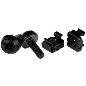 M5 Mounting Screws And Cage Nuts For Server Rack Cabinet 100 Pack Black
