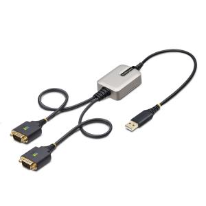 USB Serial Cable - 2-port USB To Dual Db9 Rs232 Adapter 60cm