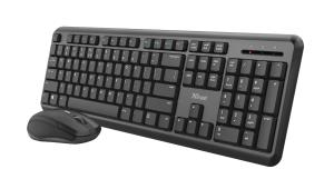 Wireless Keyboard Ody Rf - Silent - Black - Qwerty Us / Int'l And Mouse Set