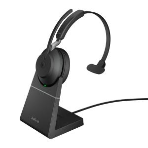 Headset Evolve2 65 MS - Mono - USB-C / BT - Black - with Desk Stand