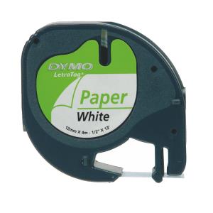 Paper Tape White 12mx4mm For Letratag