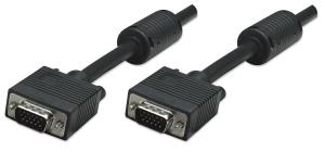 SVGA Cable With Ferrite Hd15/hd15 P/p Connection 2m