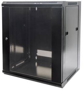 Wallmount Cabinet - 19in - 9U - 500x570x450mm - Flatpack - Black