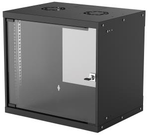 Wallmount Cabinet 19in 350/500/450 Flatpack Black