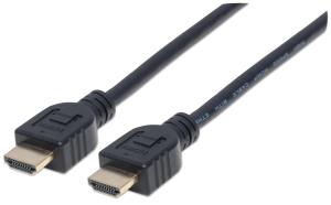 High Speed HDMI Cable Cl3 Arc 3D 4k Male Shielded Black 2m