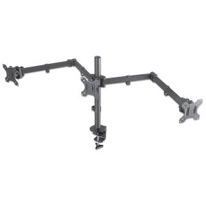 LCD Monitor Mount With Center Mount And Double-link Swing Arms