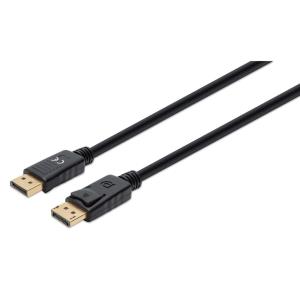 DisplayPort Cable 3m 8k/60hz- Pvc Male/Male Black