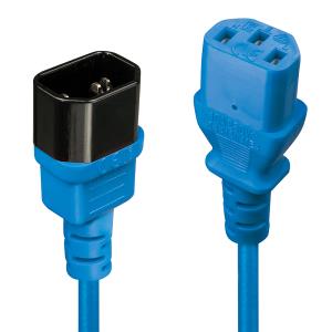 Extension Cable - Iec C14 To Iec C13 - 50cm - Blue