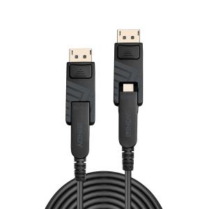 Cable Fibre Optic - Hybrid - DisplayPort 1.2 - Black - 100m